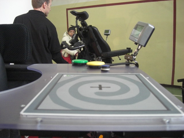 comando a tavoletta per carrozzina