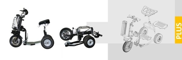 scooter disabili BYCO PLUS richiuso