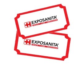 icona di due biglietti con scritto exposanità