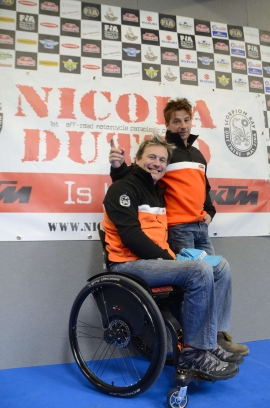 nicola dutto in carrozzina 