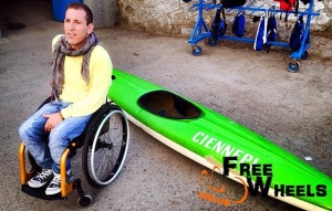 Pietro Scidurlo sulla carrozzina