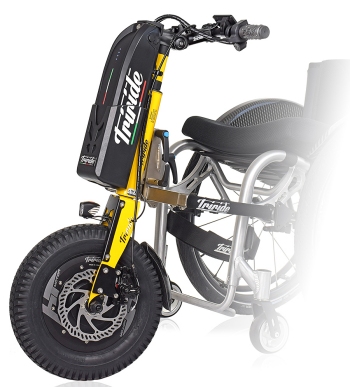 Triride, il propulsore di spinta che trasforma la carrozzina manuale in carrozzina elettrica triride ausilio disabili