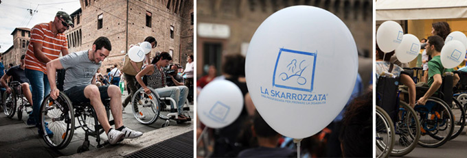 skarrozzata: persone in carrozzina