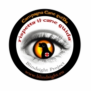 LOGO cane guida2014, un occhio disegnato con il profilo di un cane