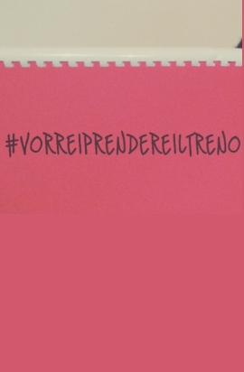 barriere architettoniche: cartello con scritto vorrei prendere il treno