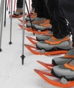 scarponcini e bastoncini nordic walking