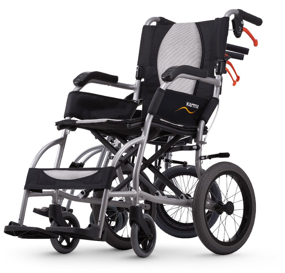 Carrozzina pieghevole ad autospinta, superleggera e da viaggio carrozzina spinta disabili