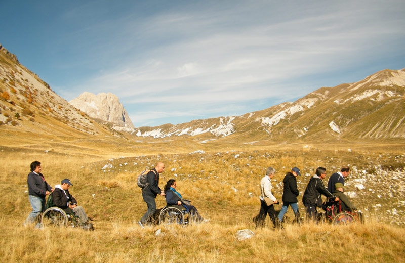 disabili passeggiate in montagna