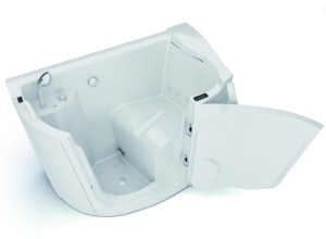 Bali, la vasca con sportello elegante e sicura per anziani e invalidi