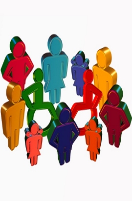 figure stilizzate di persone e disabili