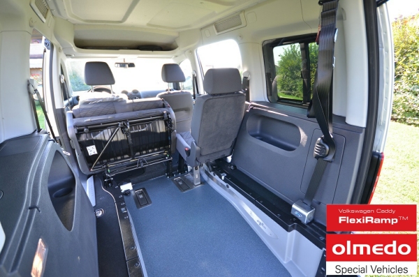 Interni volkswagen caddy passo corto flexi ramp per trasporto disabili by olmedo 2