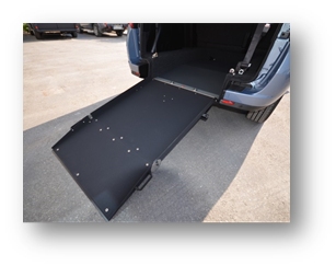 Rampa per salita carrozzina disabile