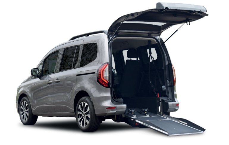 kangoo con allestimento olmedo dotato di rampa per accesso carrozzine