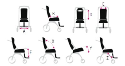 Passeggino per bambini disabili richiudibile, maneggevole e rimborsabile misure passeggini 2 1 1