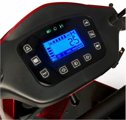 scooter elettrico iron cruscotto