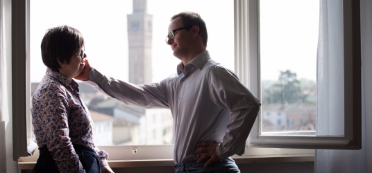 Spartaco ed Elena, due ragazzi con Sindrome di Down