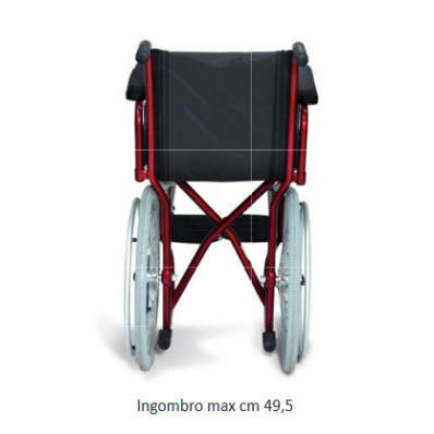 carrozzina per passaggi stretti ad autospinta winslim retro