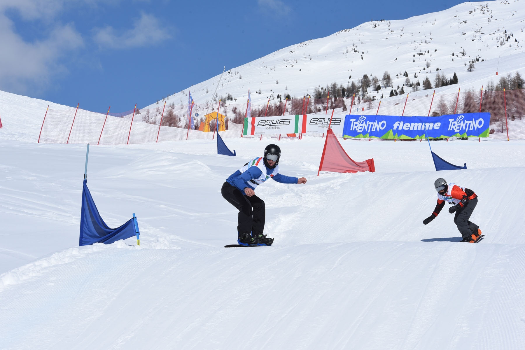sciatori in Val di Fiemme