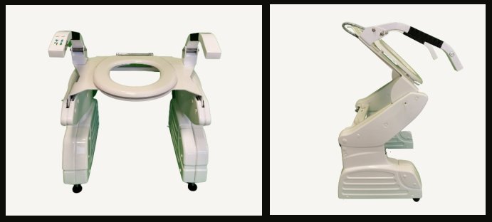 due immagini del sollevatore sollievati: una frontale e una laterale