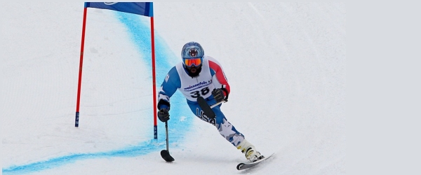 sciatore amputato ad una gamba