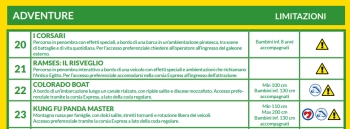 estratto dello schema dedicato alle attrazioni accessibili ai disabili cognitivi
