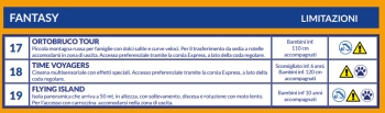 estratto dello schema dedicato alle attrazioni accessibili aidisabili sensoriali