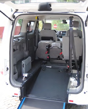 biposto ripiegato nissan evalia