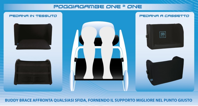 poggiagambe per carrozzina personalizzabili