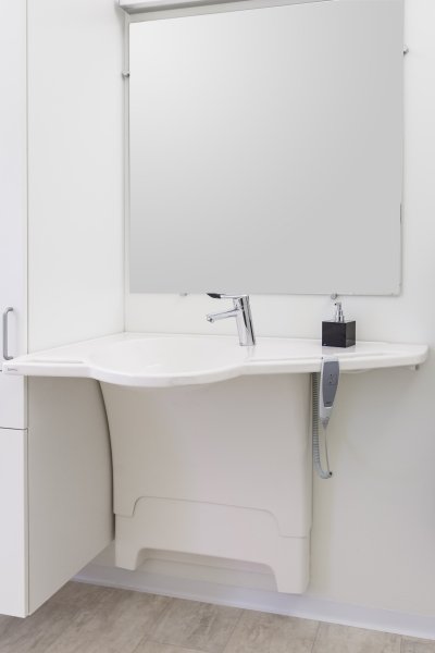 lavabo carrozzina regolabile