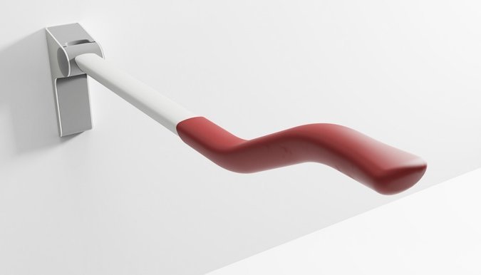 Maniglione bagno disabili ribaltabile e regolabile in altezza per sollevarsi dal wc bracciolo wc disabili ergonomico2