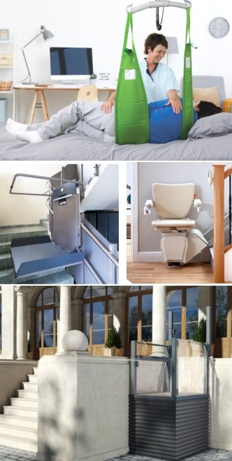 varie soluzioni di accessibilità proposte da mobility care