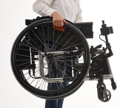 Propulsore per carrozzina a joystick Simply To Do compatibile con tutte le carrozzine manuali a tubi tondi carrozzina con propulsore leggera