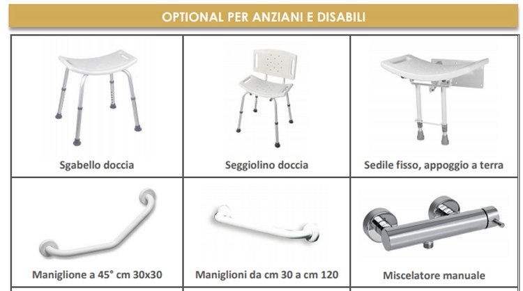 optional doccia disabili