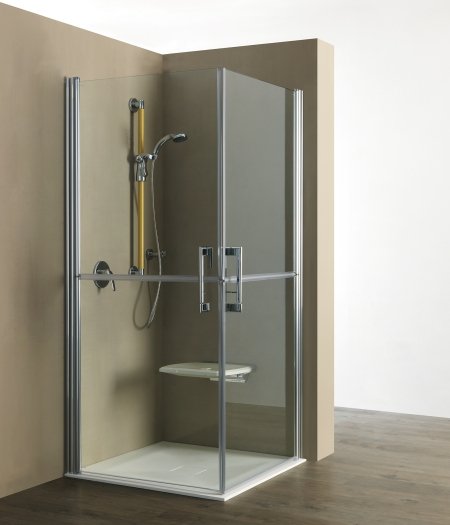 doccia con piatto a filo pavimento