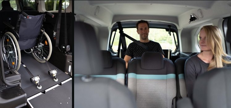 interno berlingo con carrozzina