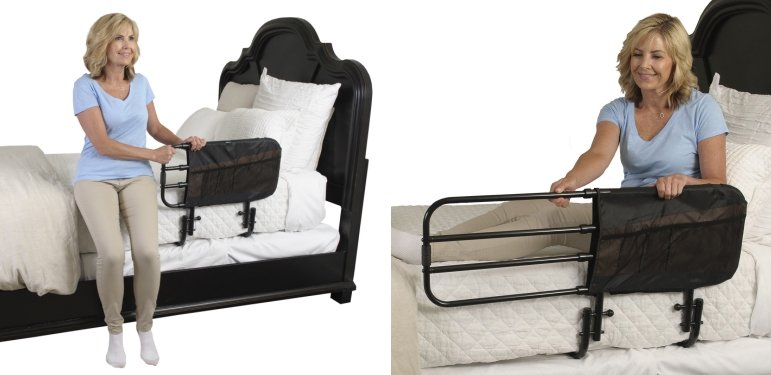 Spondina letto anticaduta e supporto per alzata di anziani e disabili (più accessori) sponda letto anticaduta1
