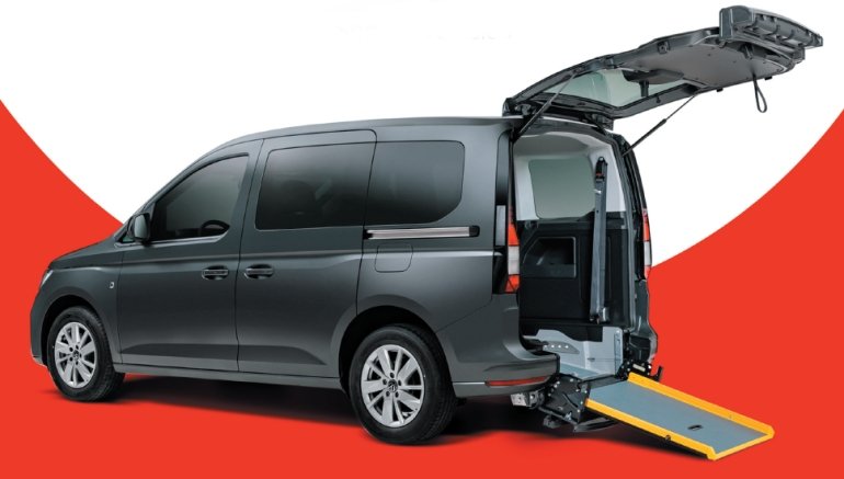 Volkswagen Caddy allestrito per trasporto disabili by Olmedo