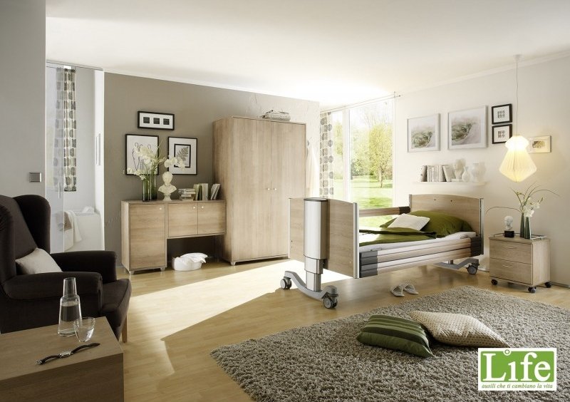 Letto ultrabasso da degenza per evitare le cadute dal letto di anziani e disabili letto ultrabasso assistenza domiciliare 1