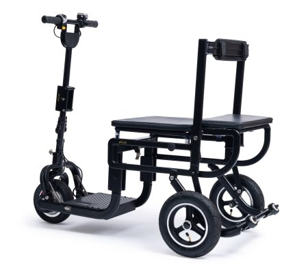 scooter elettrico chiudibile visto da dietro