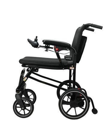 Carrozzina elettrica pieghevole compatta ed ultraleggera per viaggi e spazi stretti 1carrozzina elettrica leggera