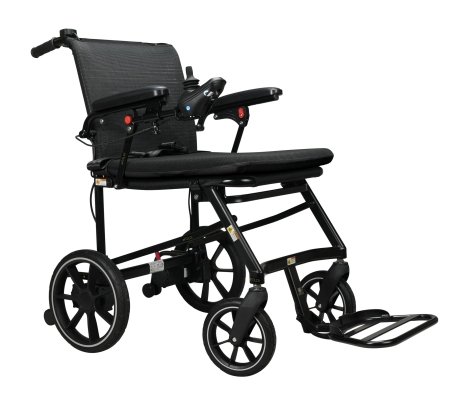Carrozzina elettrica pieghevole compatta ed ultraleggera per viaggi e spazi stretti 2carrozzina pieghevole elettrica 1