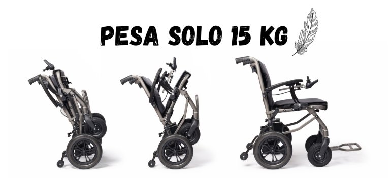 carrozzina in 3 fasi di apertura e chiusura