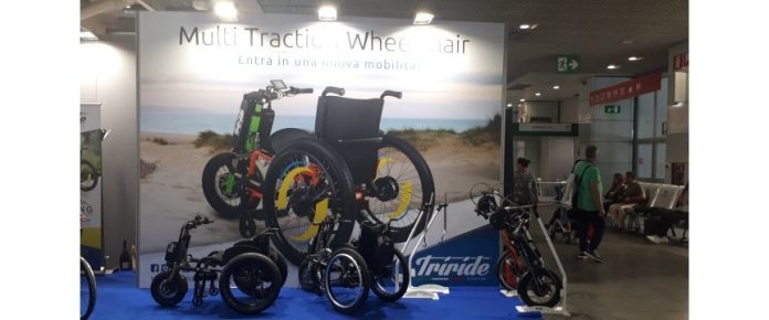 foto dallo stand di triride ad exposanita