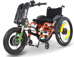 Kit di motorizzazione posteriore per carrozzine by Triride carrozzina con mtv triride2 1