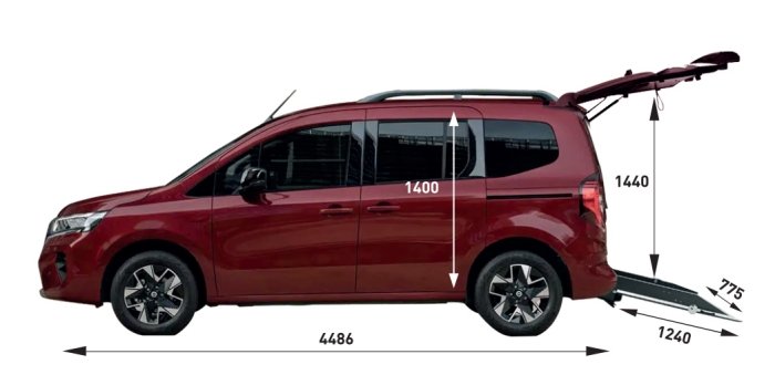 misure auto allestita disabili