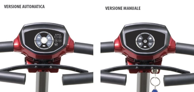 foto del volante nelle diverse versioni automatica e manuale