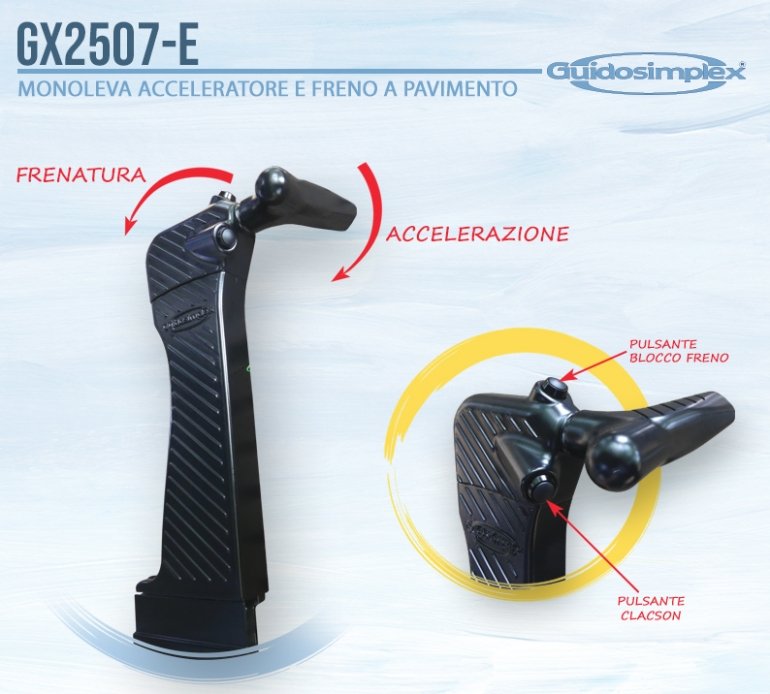 monoleva per guida disabili