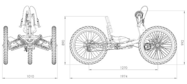 misure jeetrike handbike