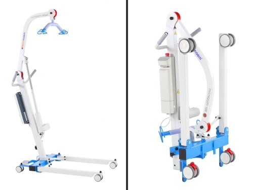 sollevatore aperto e chiuso