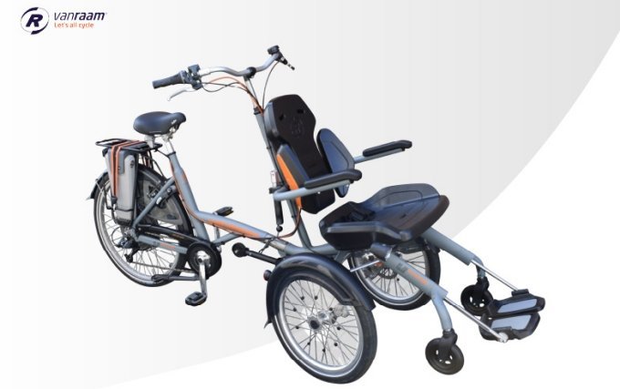 bici disabili tandem seduta